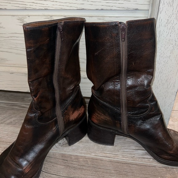 Brown Leather Boots - Picture 2 of 4